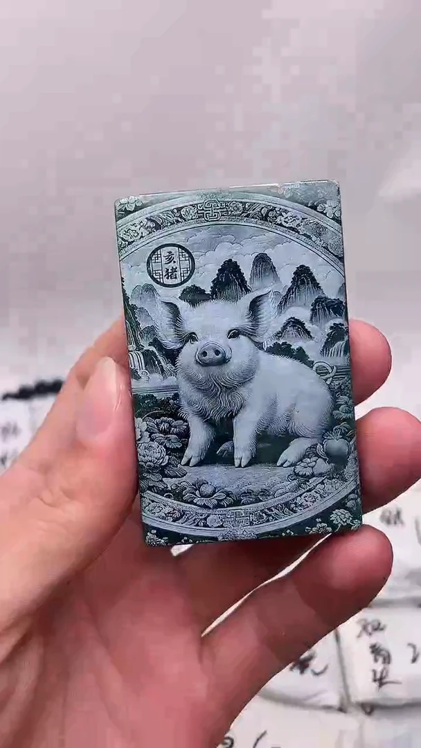 颈饰未镶嵌翡翠阿弥 猪