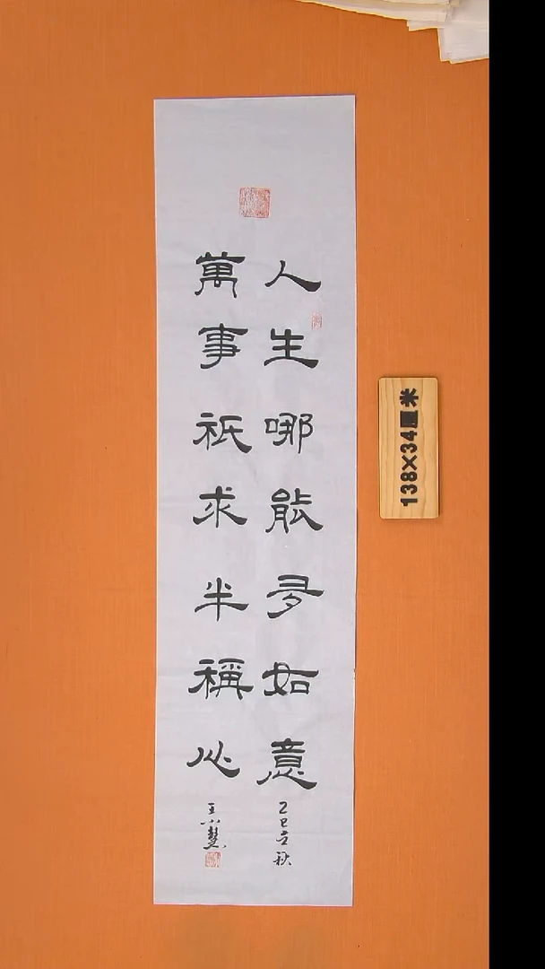 书法王小慧书法纯手写 陕西西安 138*34