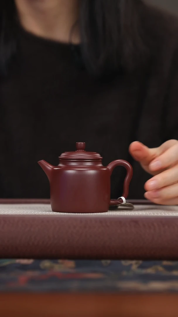 【闪购商品】紫砂茶壶hf龙血砂 德钟 150cc