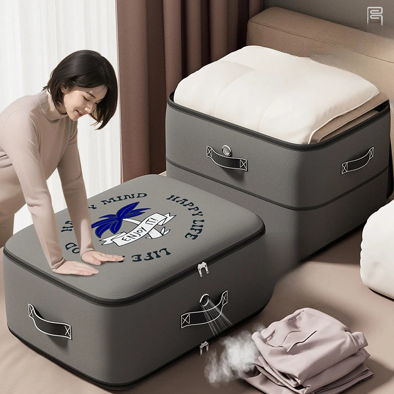 被子收纳袋羽绒服旅行装衣服棉被收纳袋子专用大容量搬家压缩袋