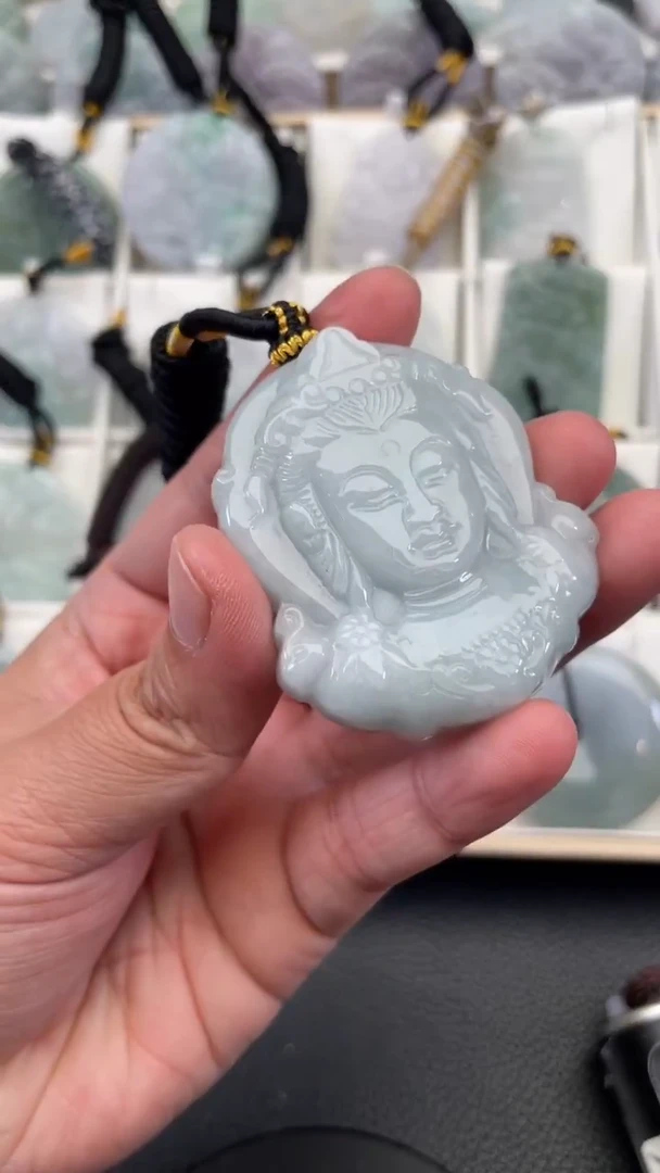 颈饰未镶嵌翡翠天然缅甸翡翠A货301
