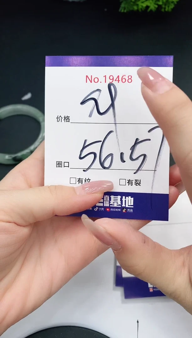 未镶嵌手镯翡翠19468