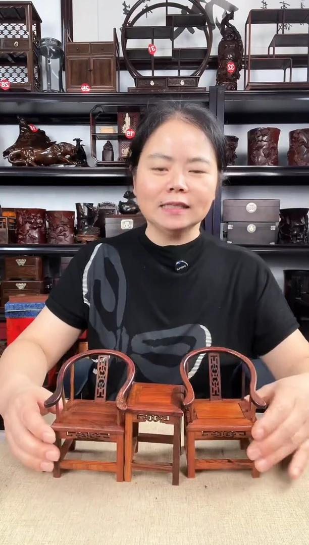 木圈椅一套老李红木工艺品