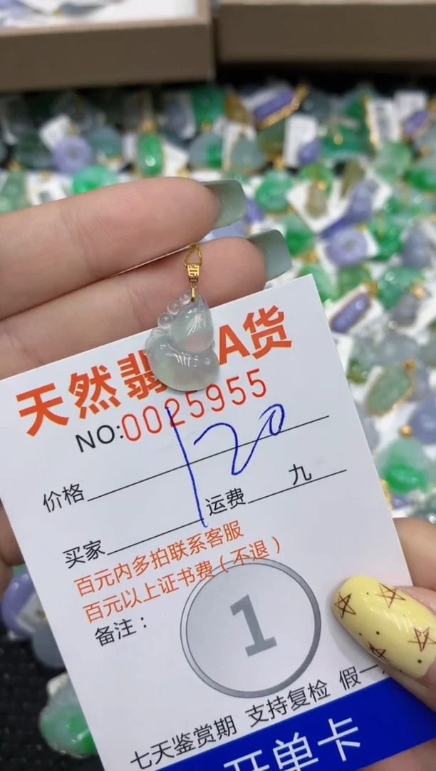 【闪购商品】翡翠颈饰18K金镶嵌11111111111