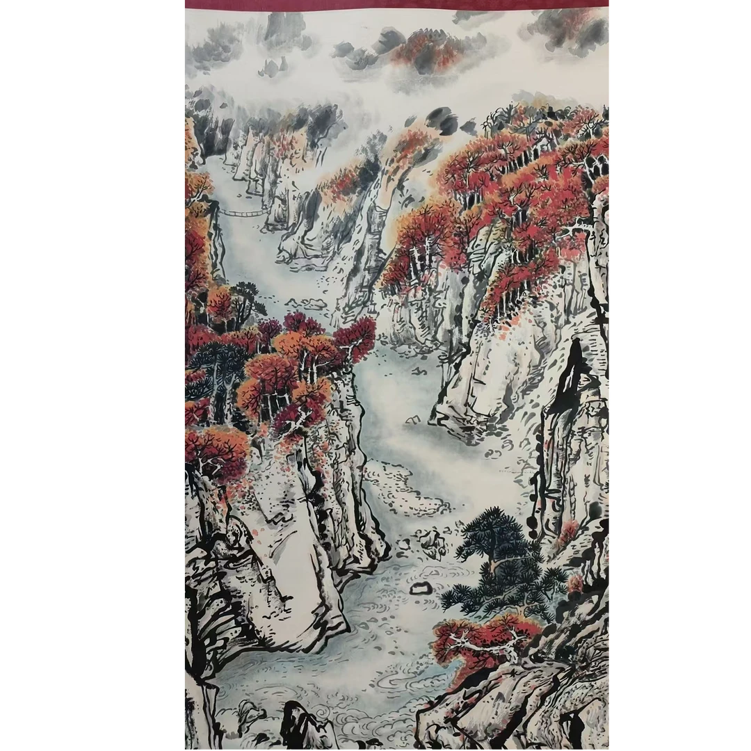 关     山水立轴带书籍110/67