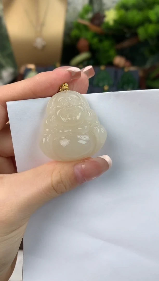 颈饰未镶嵌和田玉吊坠35mm