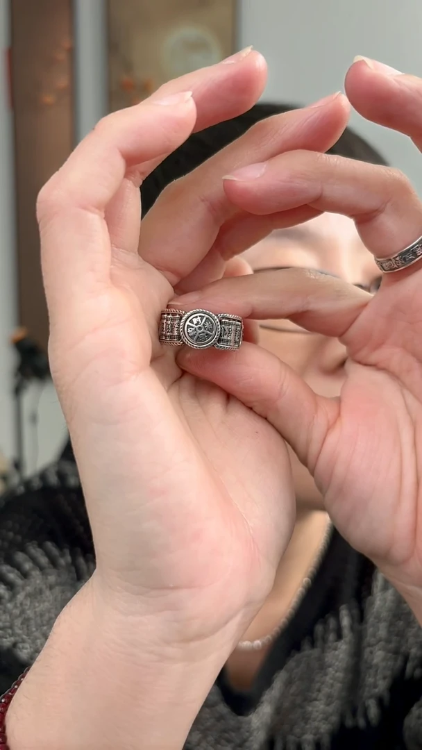 无925银纯银戒指转转47