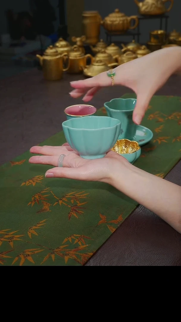 茶杯紫砂【宜景窑天水碧系列】贝壳