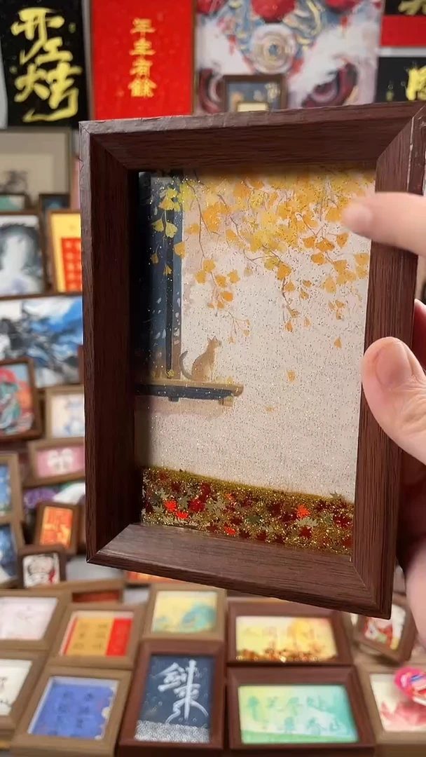 国画纯手绘书法绘画作品