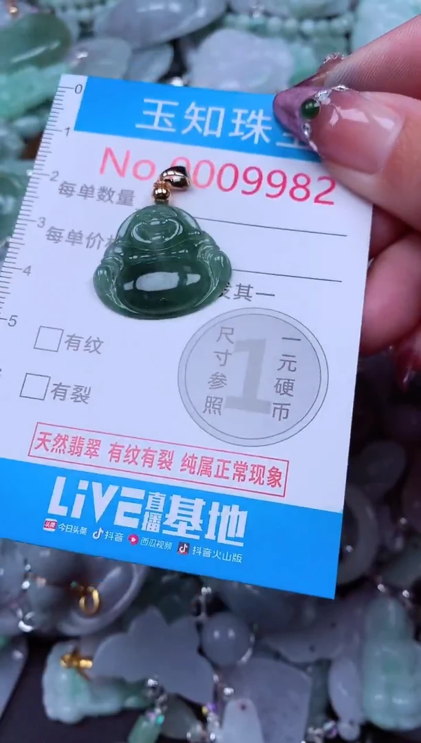 吊坠(不含链)未镶嵌翡翠9982