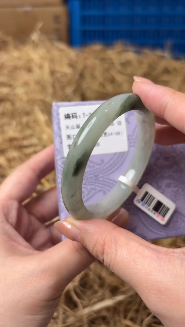 未镶嵌手镯石英质玉T-3606-54.5