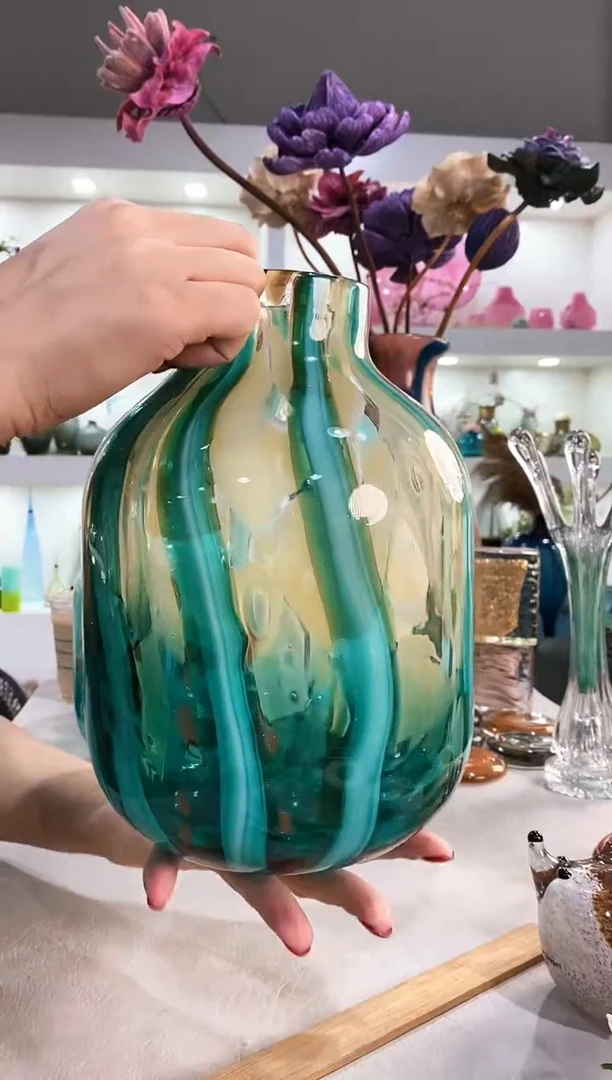 波****影慕忆家手作琉璃花瓶小号