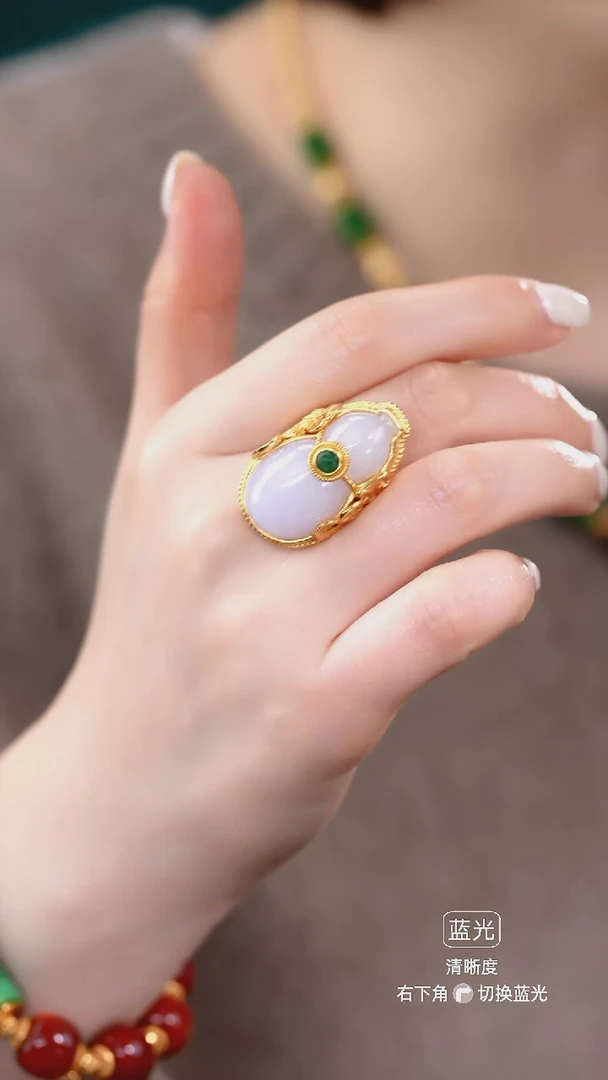 未镶嵌翡翠耳饰戒指13