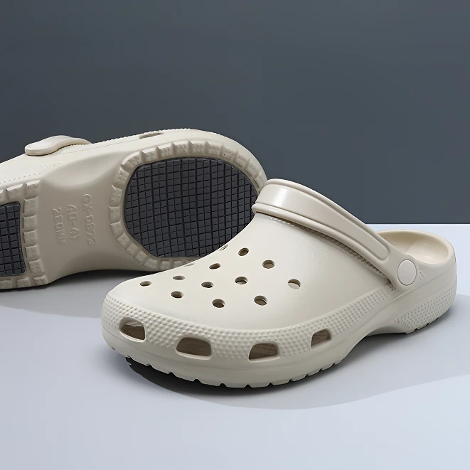 超防滑新款洞洞鞋男夏季耐磨包头拖防滑外穿防臭透气高级凉拖平底