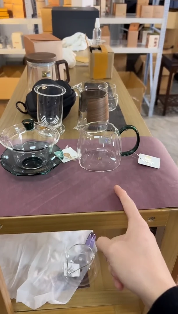 【闪购商品】禾器-倾妍茶海-墨绿色+禾器荷叶盖碗墨绿