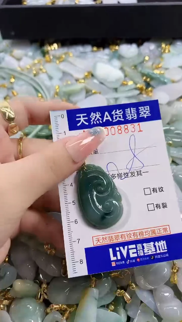 颈饰未镶嵌翡翠天然A货翡翠