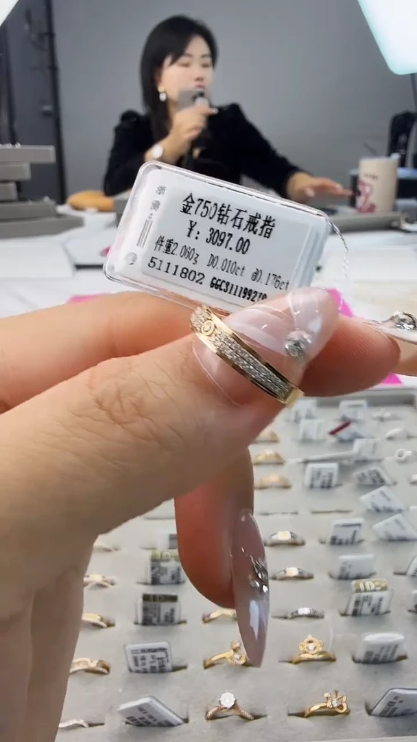 18K金镶嵌戒指/指环钻石星哥臻选【全新品牌天然真金真钻】