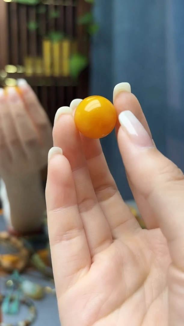 裸石蜜蜡未镶嵌蜜蜡单珠配饰HS