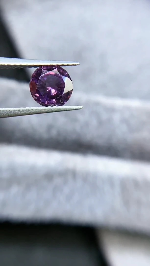 【闪购商品】定制蓝宝石定制未镶嵌1.435克拉紫色天然无烧