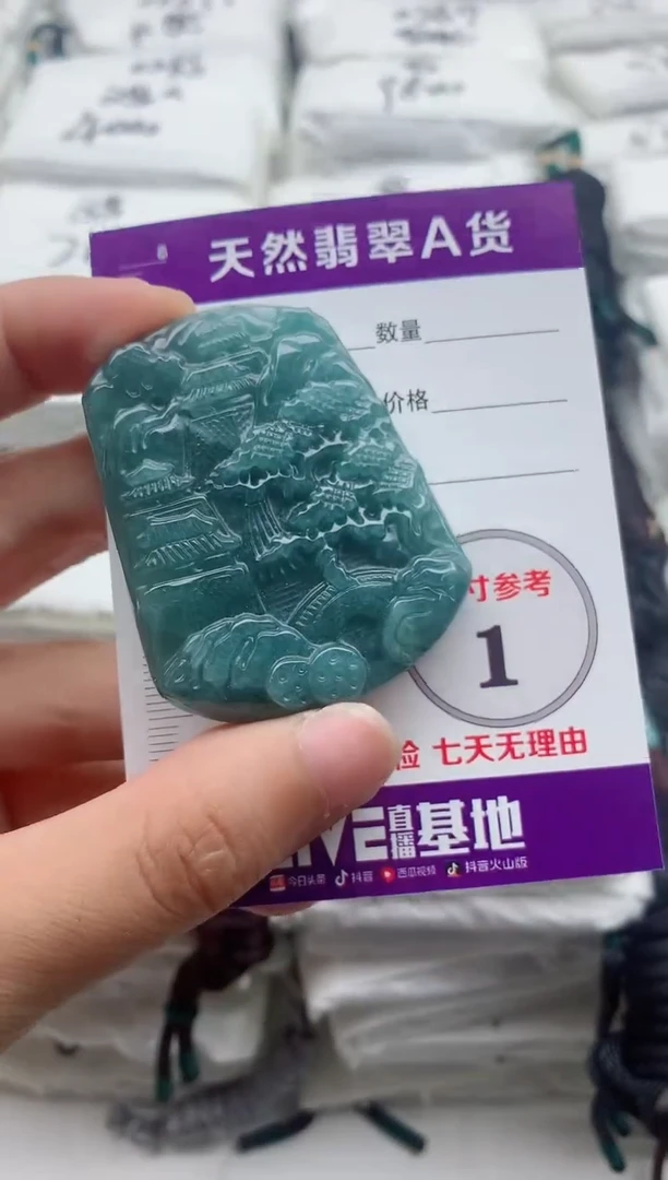 翡翠未镶嵌颈饰·········