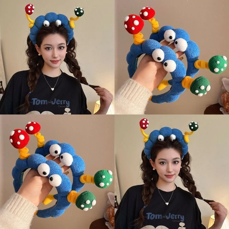 【吖比】大眼仔发箍搞怪可爱女高颅顶洗脸头箍高级感时尚创意发饰