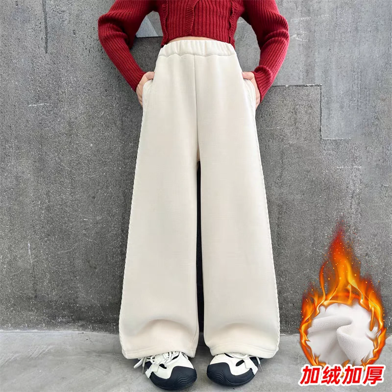 软软休闲直筒裤子