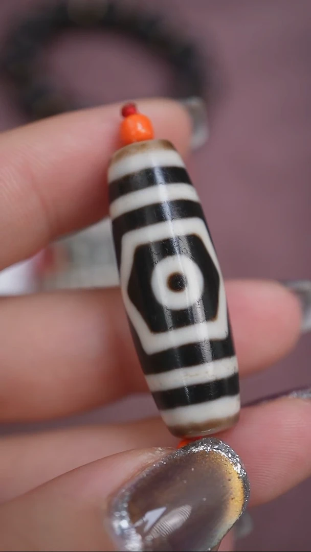 未镶嵌颈饰玛瑙/玉髓蚀花玛瑙珠定制编绳