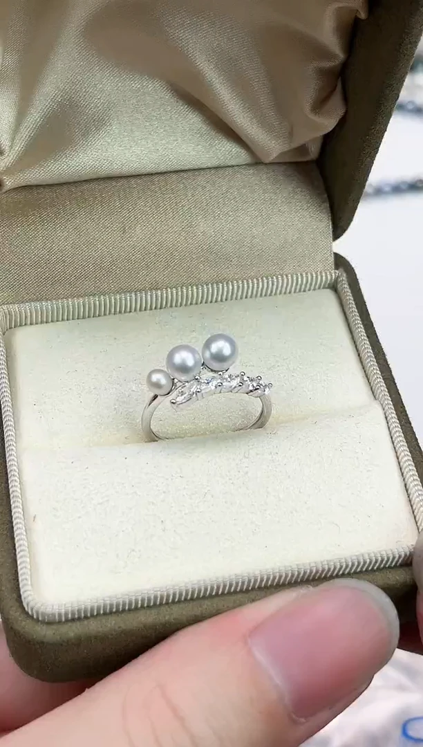 银S925镶嵌其他淡水珍珠多样性发一063