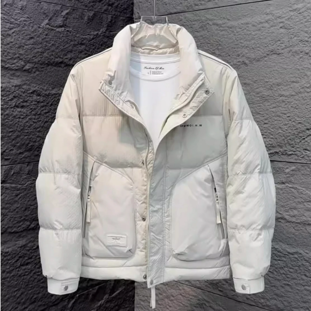 莱蒙璀冬季男士立领羽绒服上衣时尚百搭休闲保暖防寒男装纯色外套