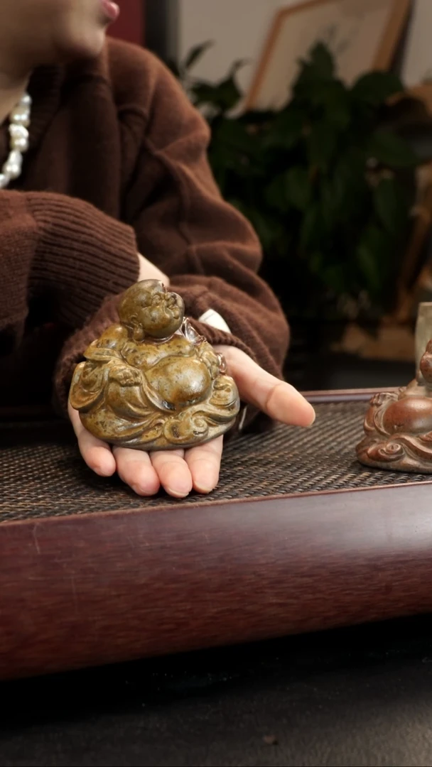 【闪购商品】紫砂茶宠柴烧小弥勒