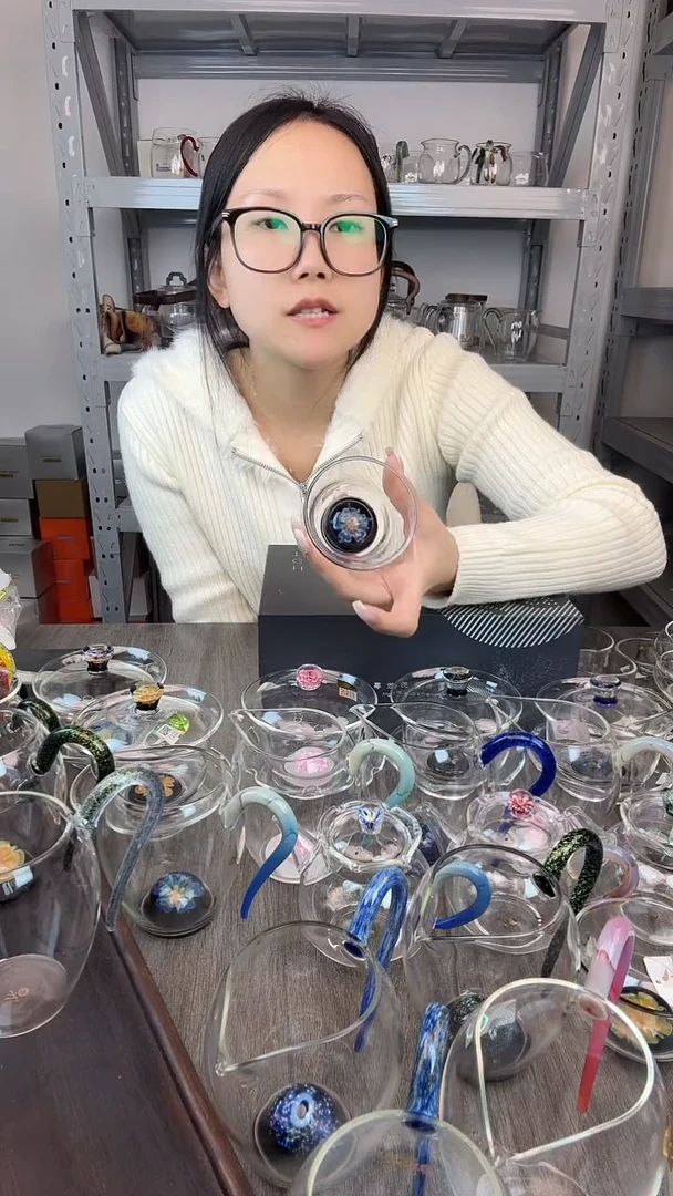 手工艺品玻璃禾器 丰隆煮茶器
