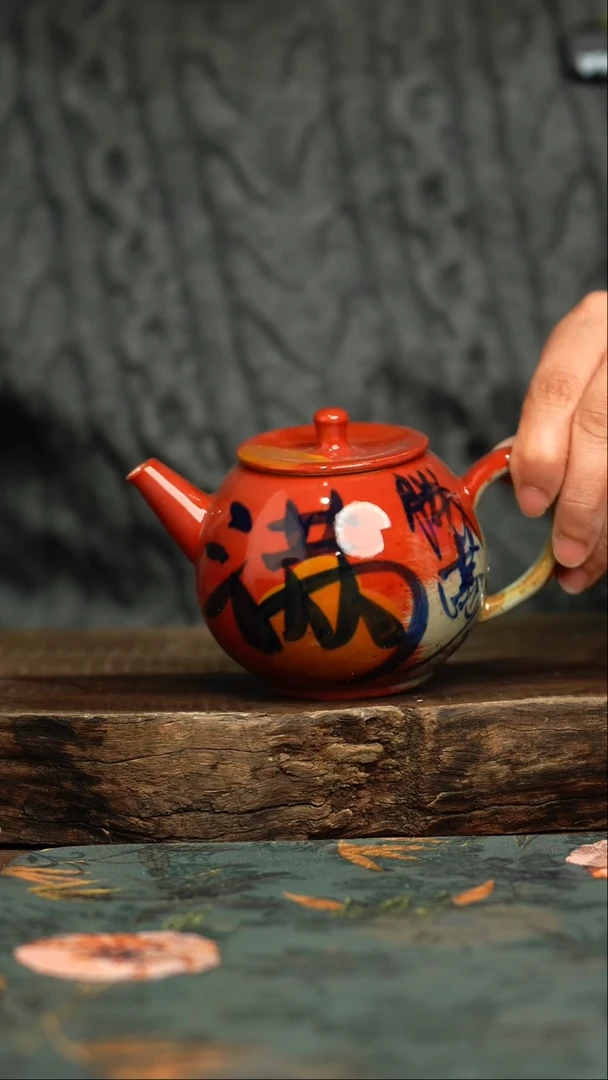 【闪购商品】杯釉下彩手工手绘同款陶器