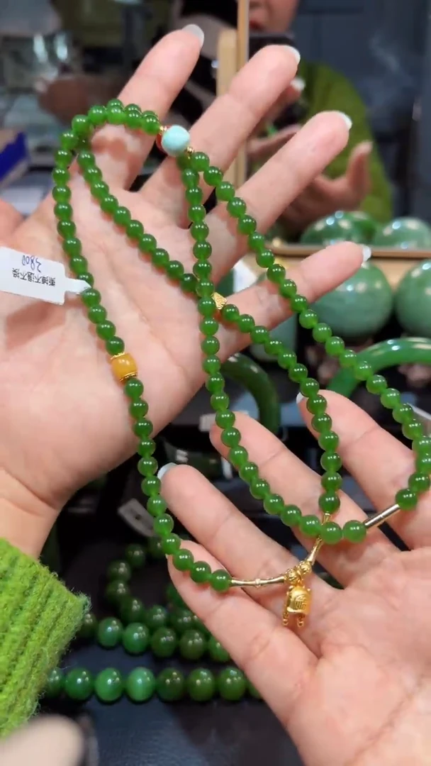 【闪购商品】和田玉（碧玉）颈饰银S925镶嵌1