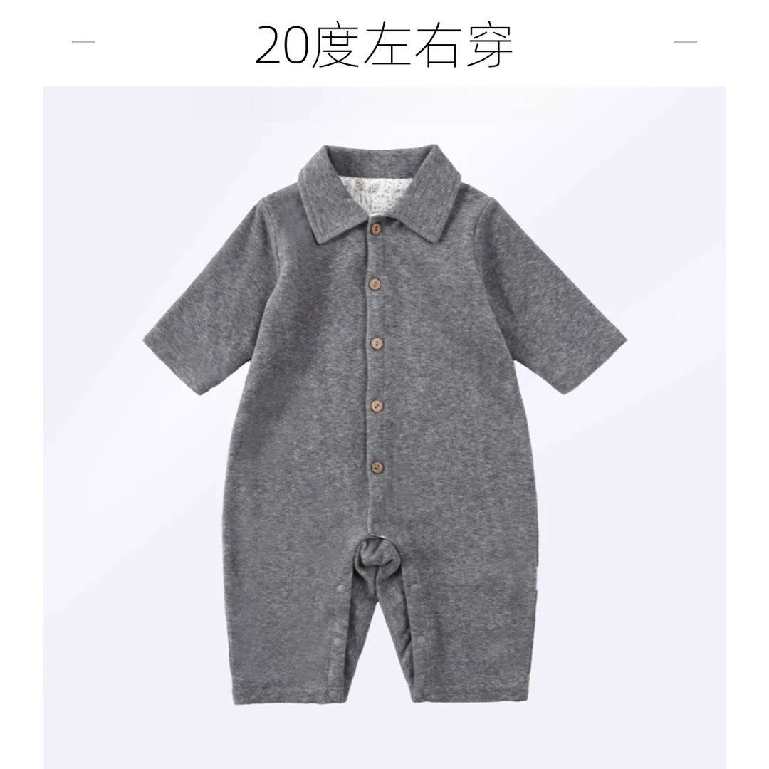 【现货高定蚂蚁布】春装婴儿连体衣