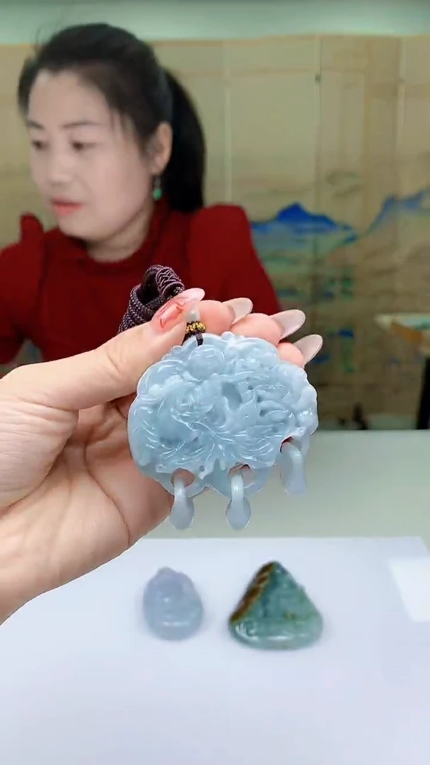 【闪购商品】定制翡翠未镶嵌4902ty-毛货挂件69