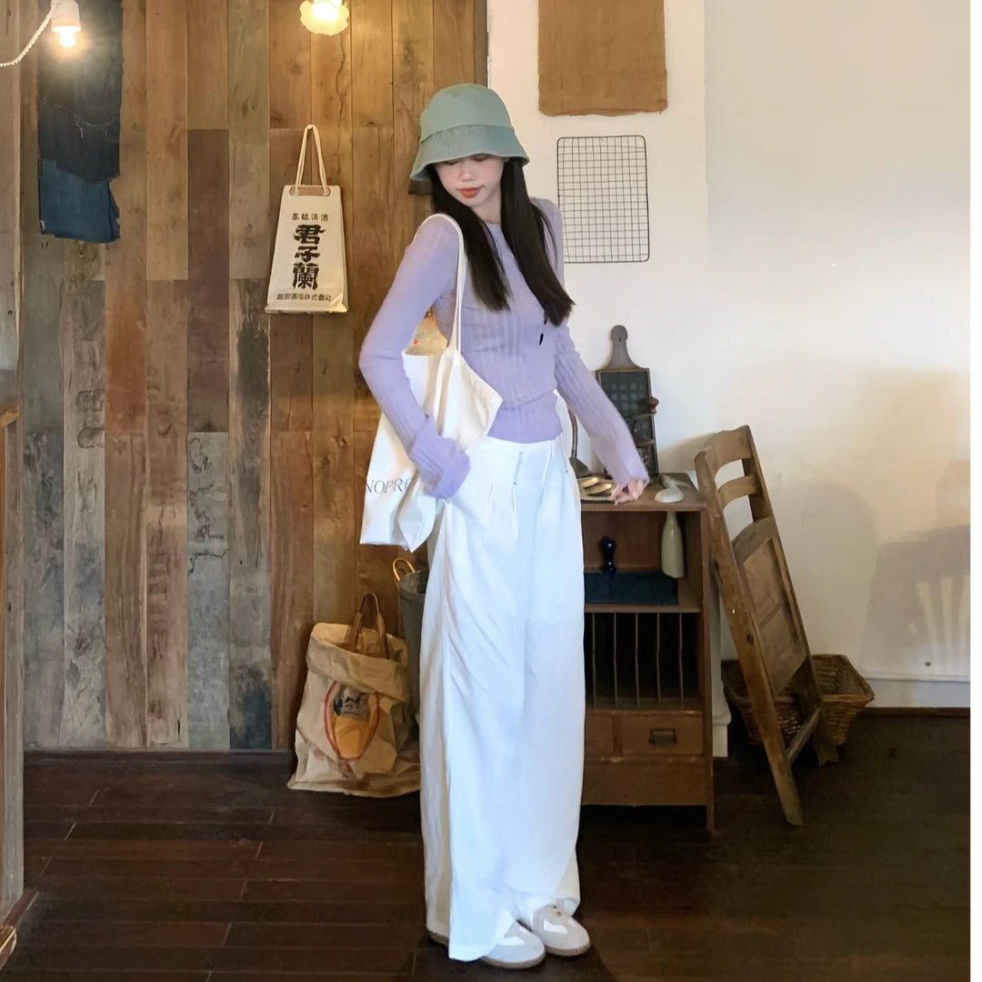 2025夏季新款时尚套装气质显瘦洋气休闲百搭性感辣妹长袖上衣裤子