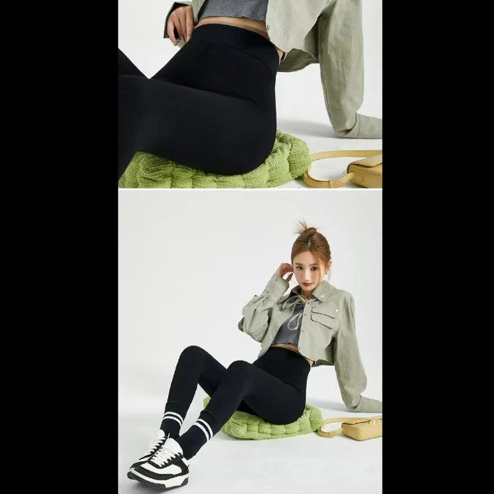 女士南极奈尔显瘦外穿小黑裤