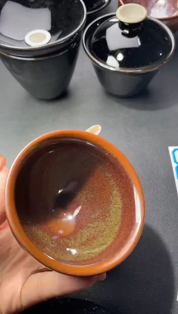 茶盏197（叶紫建盏叶紫