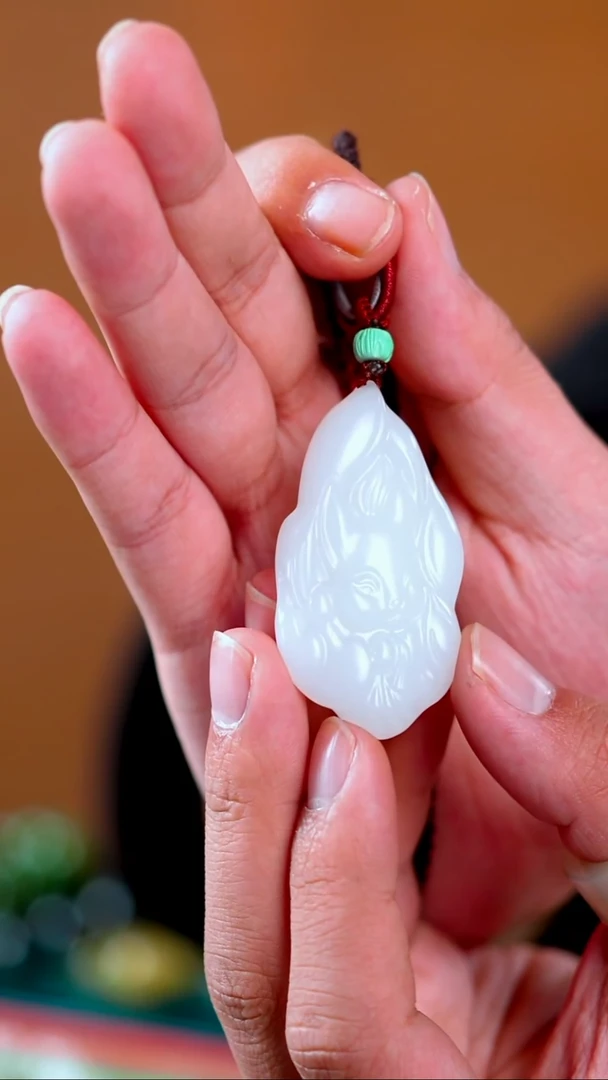 吊坠(不含链)未镶嵌和田玉（白玉）凤九