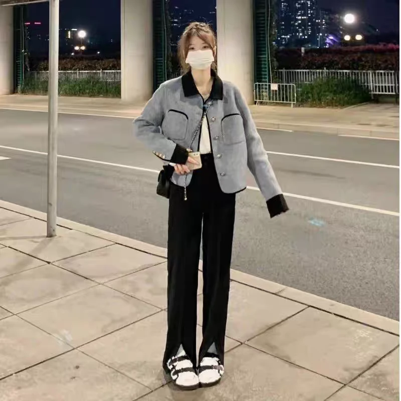 【YY688】2025春季新款小香风设计感大码短外套女宽松百搭