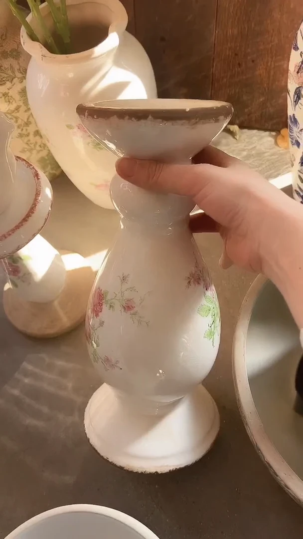 【闪购商品】陶瓷烛台高31.5cm