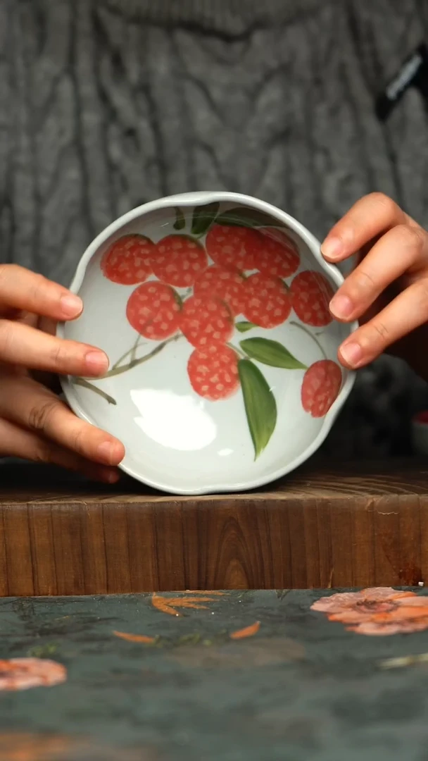 杯釉下彩手工手绘同款陶器