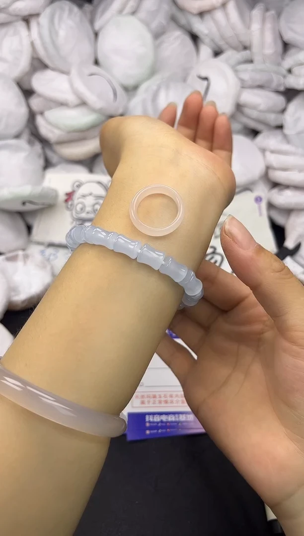 玛瑙/玉髓手镯未镶嵌竹节链戒指