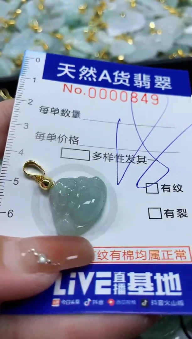 颈饰未镶嵌翡翠天然A货翡翠