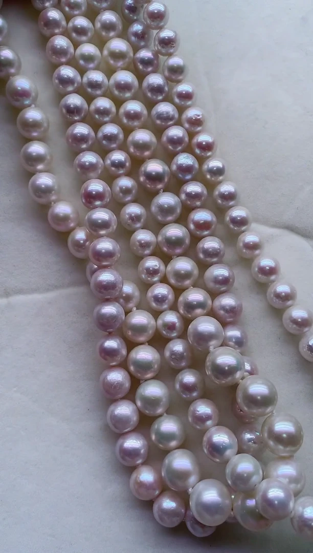 淡水珍珠银S925镶嵌项链多样性发其一，非无暇