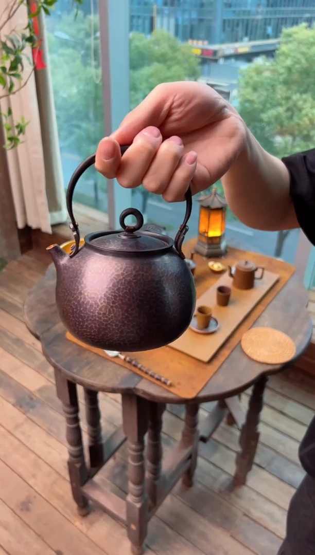 【闪购商品】【福器】复古钱袋壶（带防烫布）