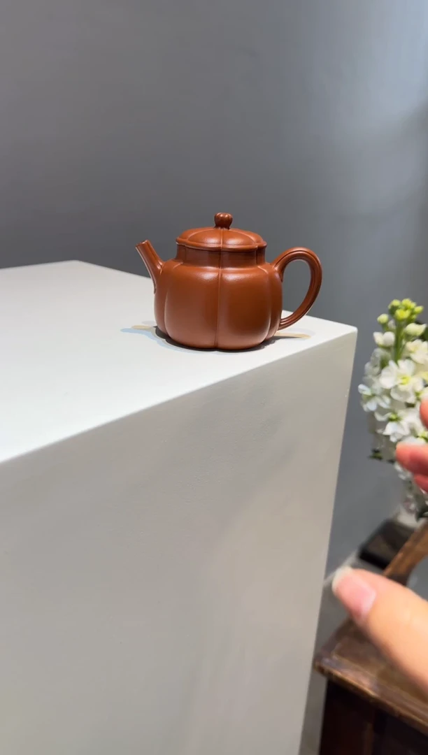 茶壶紫砂用****9繁花 朱泥