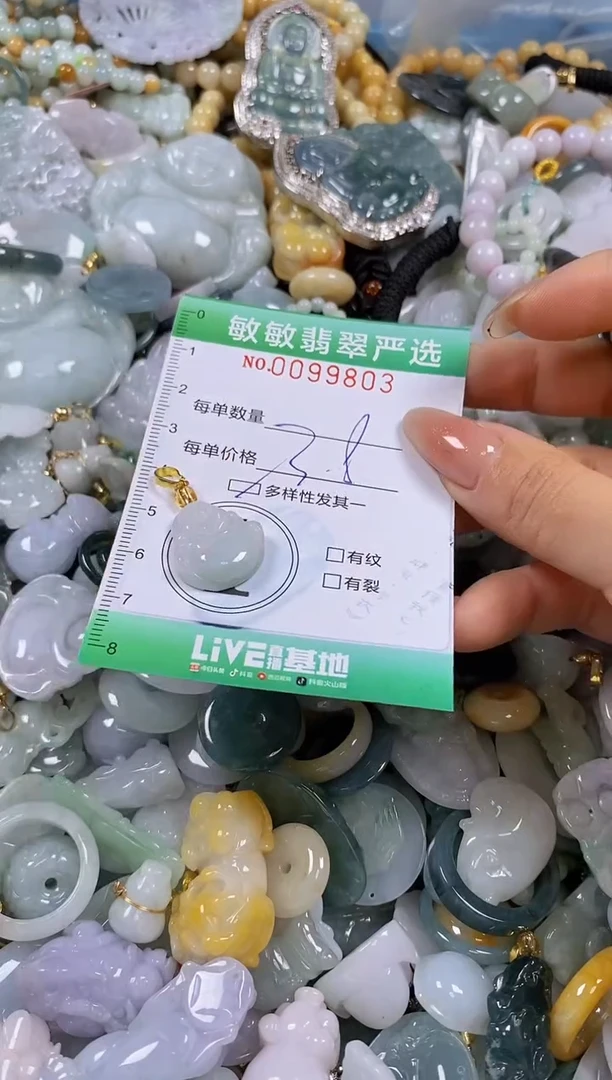 【闪购商品】翡翠颈饰未镶嵌闪购0099803多样性发其一