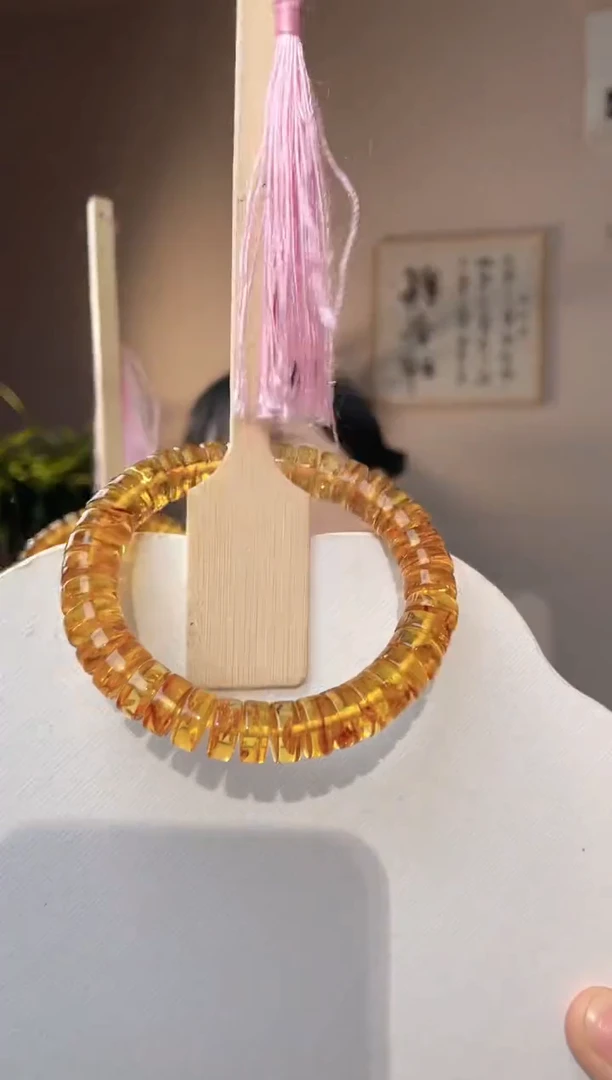 裸石琥珀未镶嵌10+花珀直切