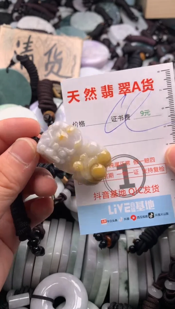 翡翠未镶嵌吊坠(不含链)1